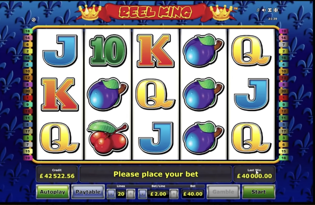 Image of Reel King Slot in gameplay