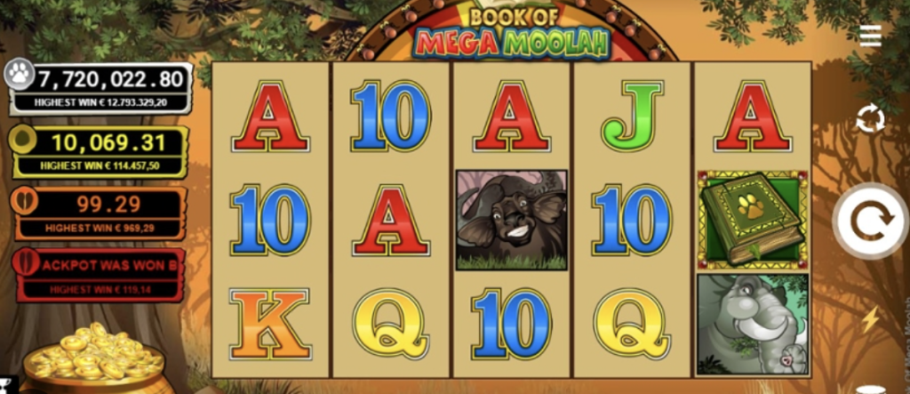 Image of Mega Moolah Slot gameplay