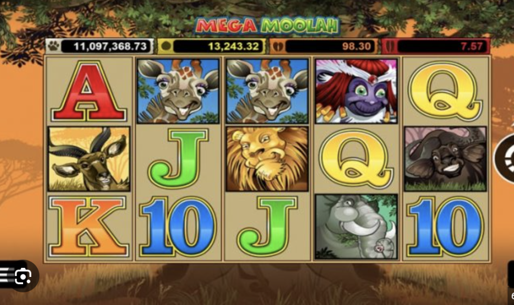 Image of Mega Moolah Slot gameplay