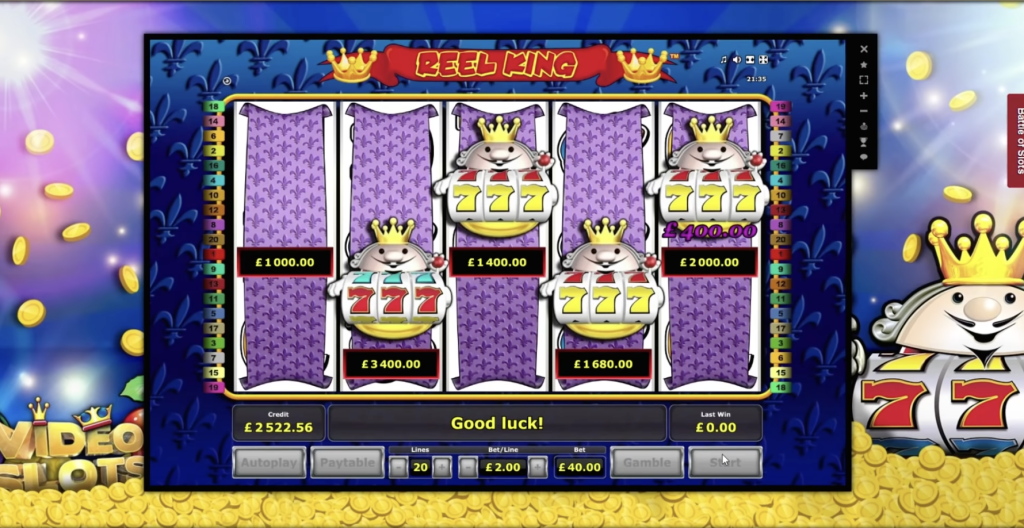 Image of Reel King Slot in gameplay